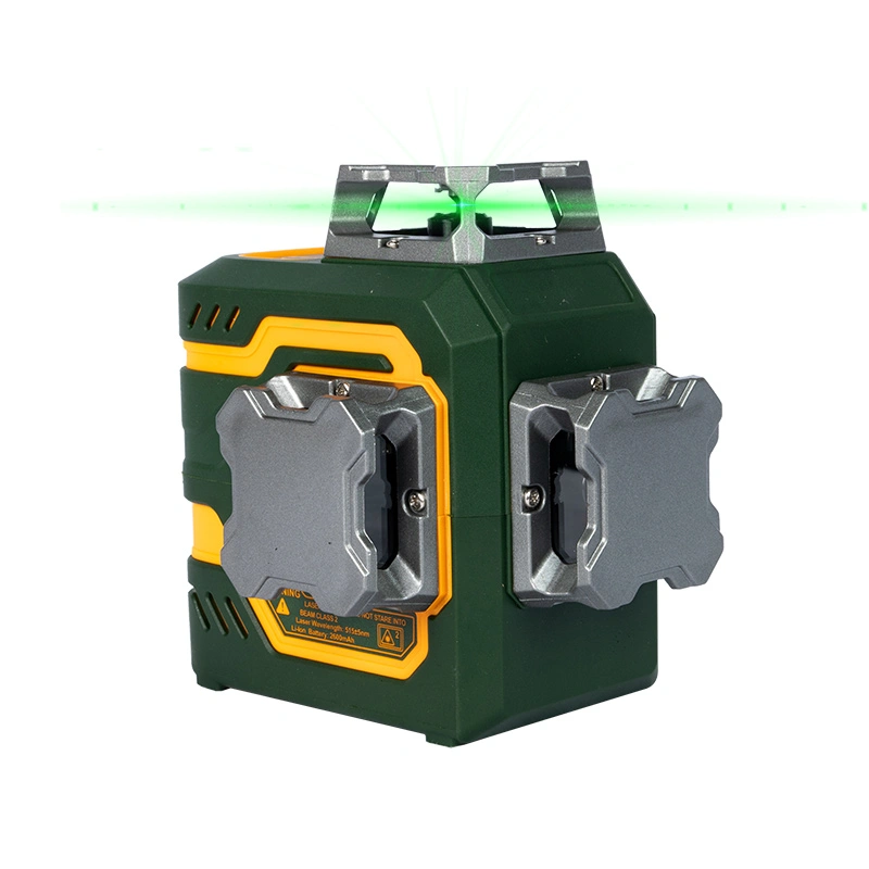 3x360 ° Built-in lithium ဘက်ထရီအစိမ်းရောင်လေဆာအဆင့်